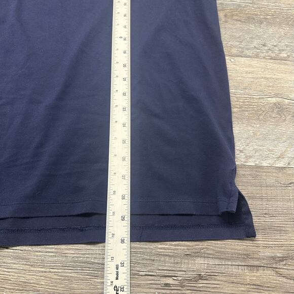 Greyson Navy Blue Mens XL Short Sleeve Luxury‎ Performance Golf Pique Polo Shirt - Picture 7 of 8